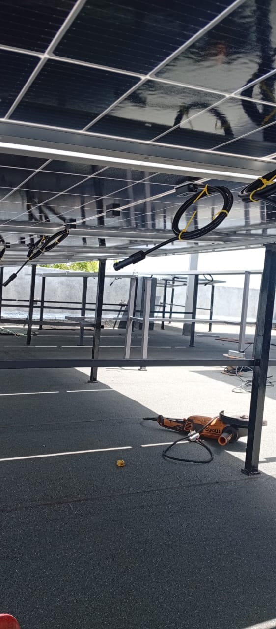 Solar panels setup